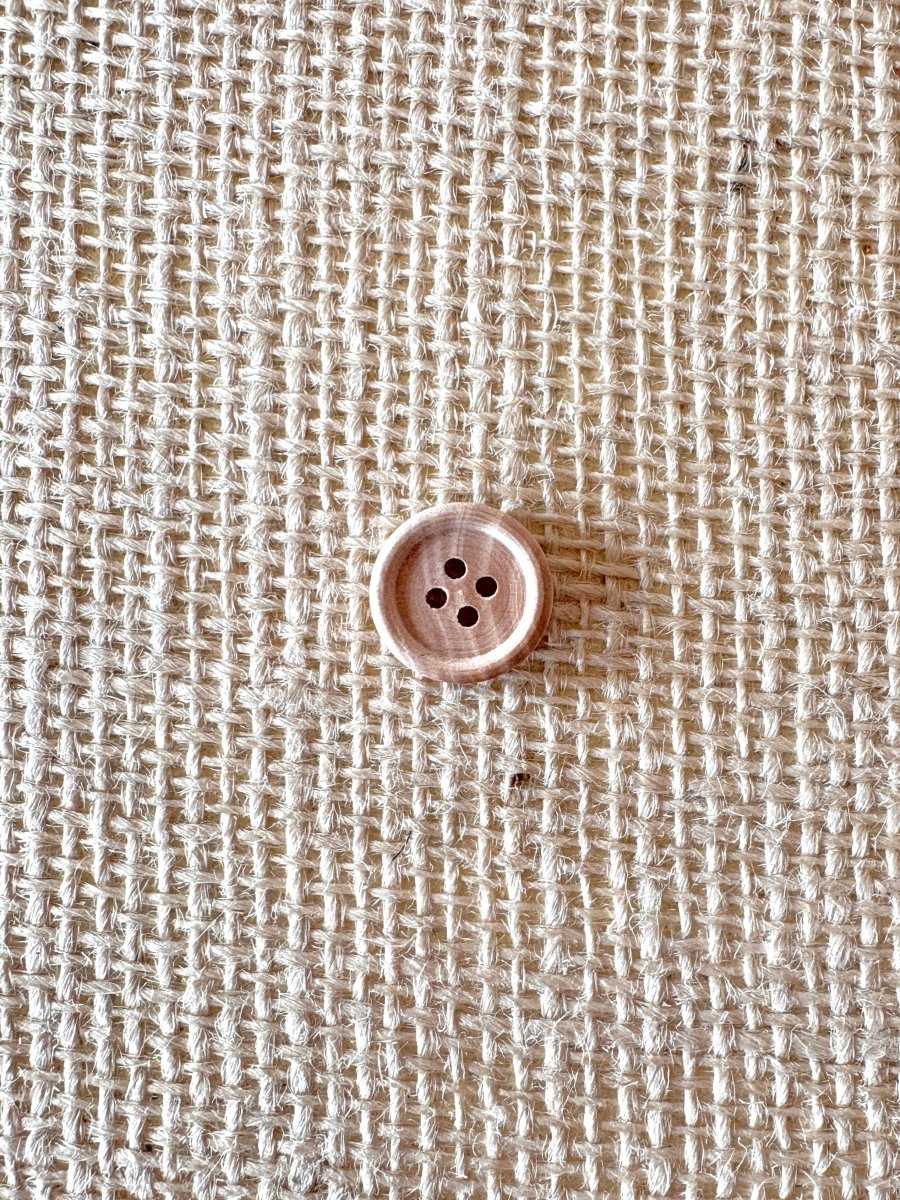 Dark Wood Grain Buttons | 6 pack (Multiple Sizes) - Made X Hudson