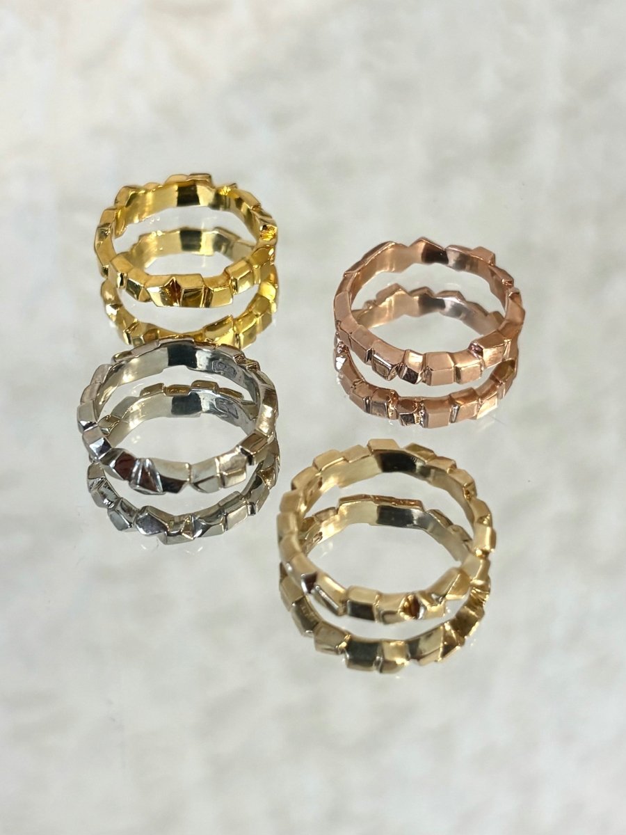 Brick Road Plated Ring (Multiple Colors) - Made X Hudson