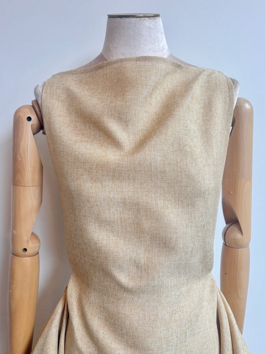 Zero-Waste Dress in Wheat Gauze Cotton - Made X Hudson