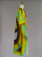 Black, Brown, Green, Yellow Rainbow Saturn “Emilie” Dress - Made X Hudson