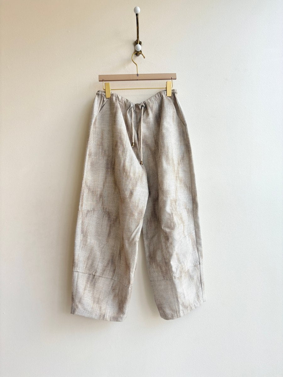 Tan & Cream Shibori Jaquard Pant - Made X Hudson
