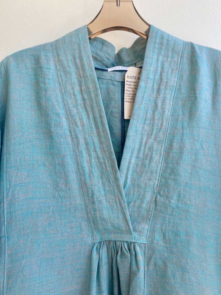 Zero Waste Pale Blue Caftan Dress - Made X Hudson
