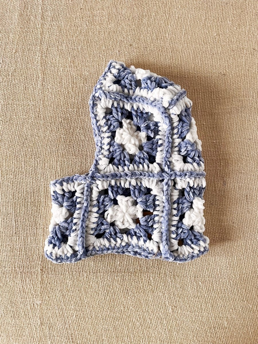 Velvety Blue + White Balaclava - Made X Hudson