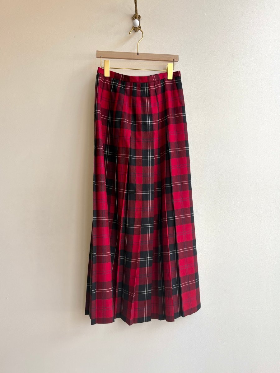 Talbots | Red Tartan Midi Kilt (Vintage) - Made X Hudson