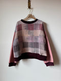 Handwoven Sweater Double Quilt Dusty Pink