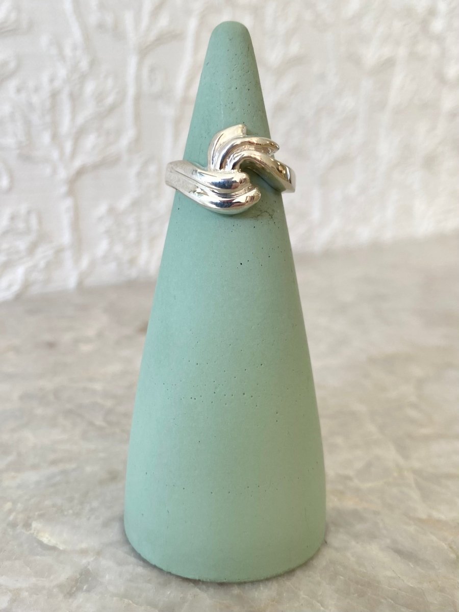 Sterling Silver Embrace Croissant Ring (Vintage Mold) - Made X Hudson