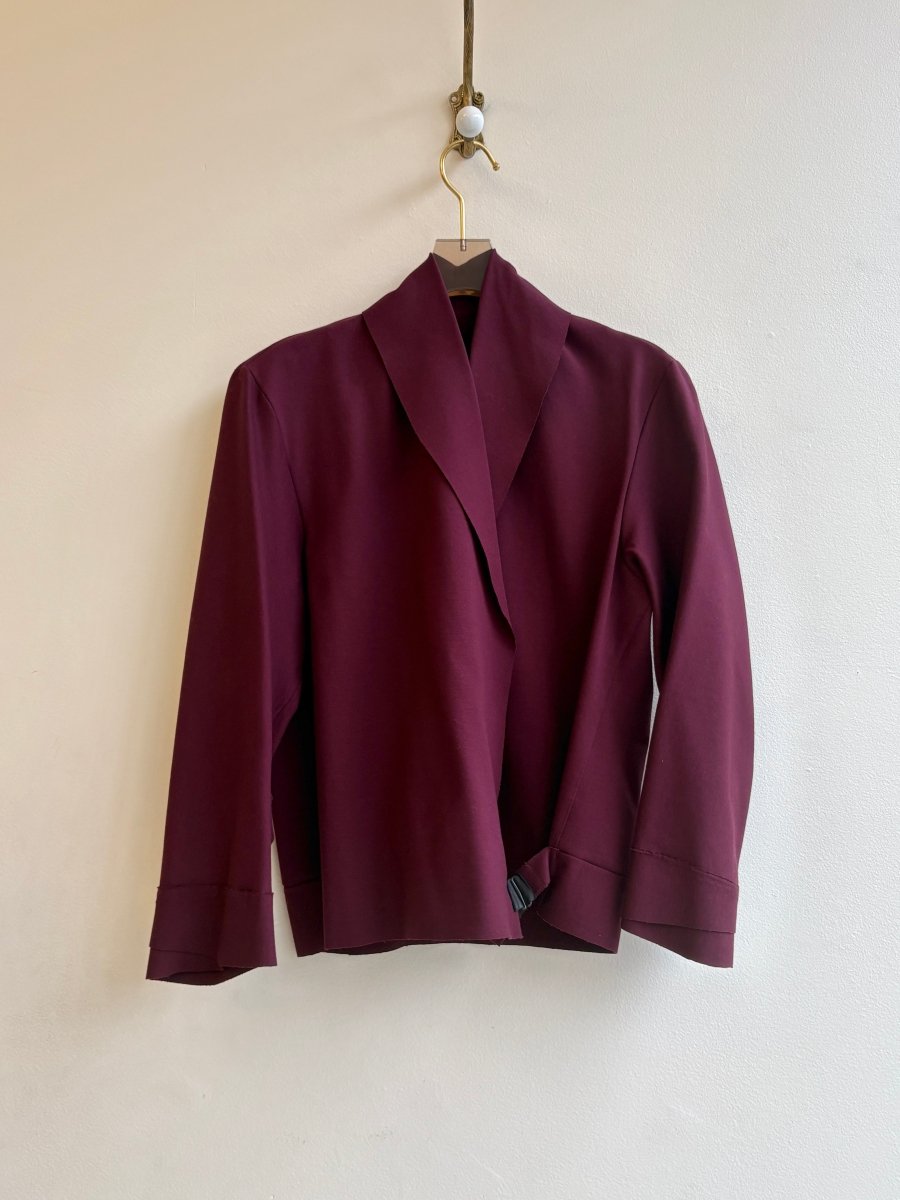Burgundy | Adjustable Shawl Jacket (Multiple Sizes) - Made X Hudson