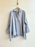 PLANET | Grey Cotton Blouse With Metal Buttons (Vintage) - Made X Hudson