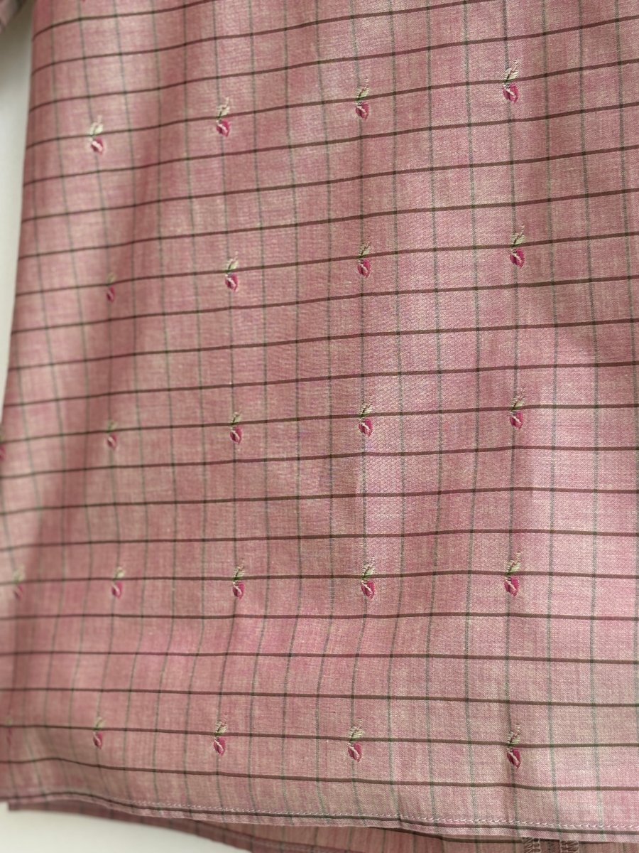 Iridescent Brown/Rose Plaid Everyday Top - Made X Hudson