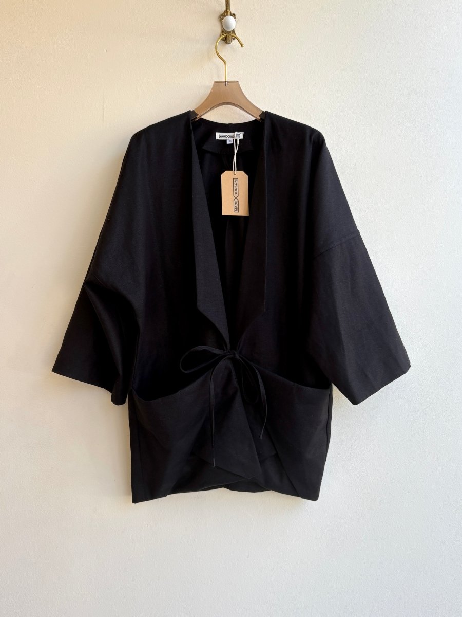 Black Hemp - Cotton Canvas Chore Jacket - Made X Hudson