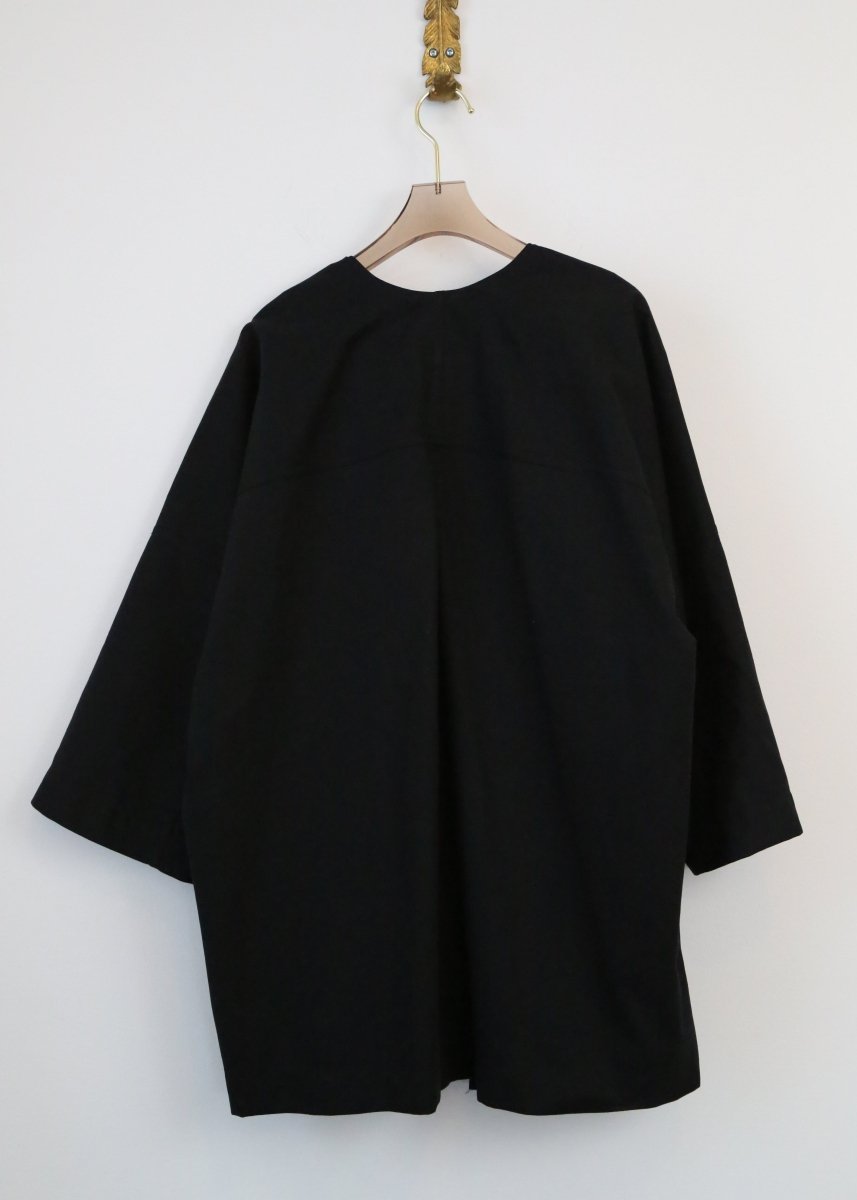 Black Twill Chore Jacket - Made X Hudson
