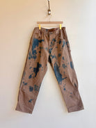 Blue & Brown Cyanotype Drop Cloth Work Pants (Reworked) - Made X Hudson