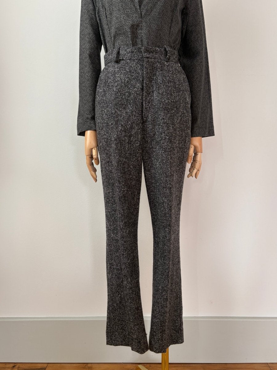 Bronwen Pant in H.S. Cashmere Boucle Sharkskin - Made X Hudson