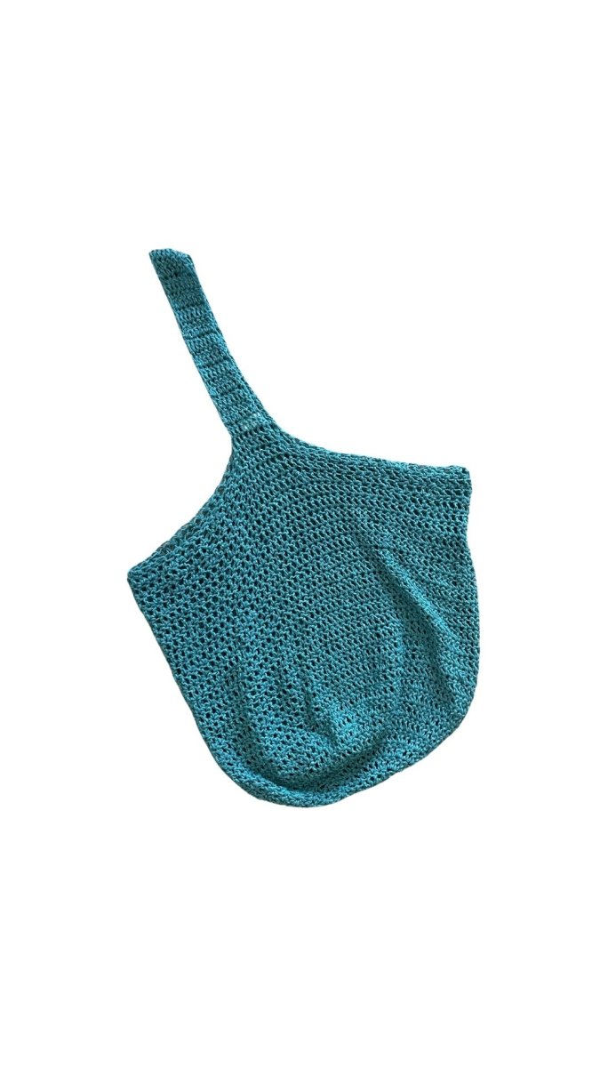 Green Crochet Market Tote - Made X Hudson
