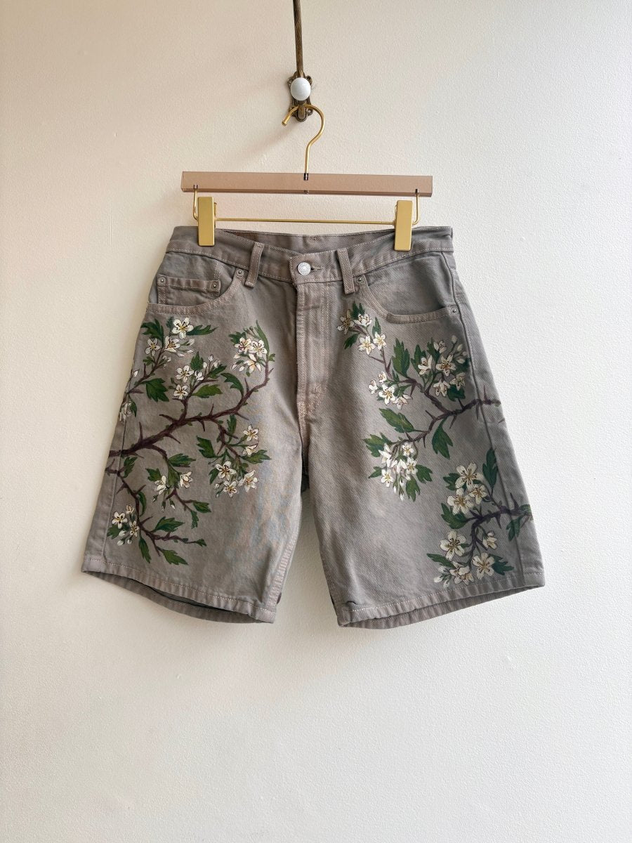 Hand Painted Hawthorn Shorts (Reworked) - Made X Hudson