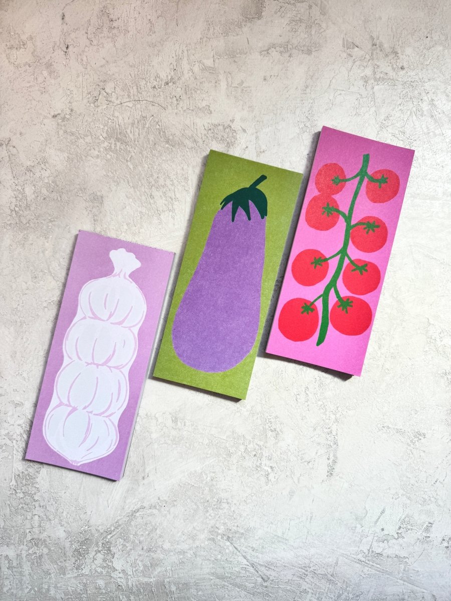 Memo Pad | Eggplant on Grass Green - Made X Hudson