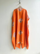 Atteetudes | Carrot Orange Silk Kaftan (Vintage) - Made X Hudson