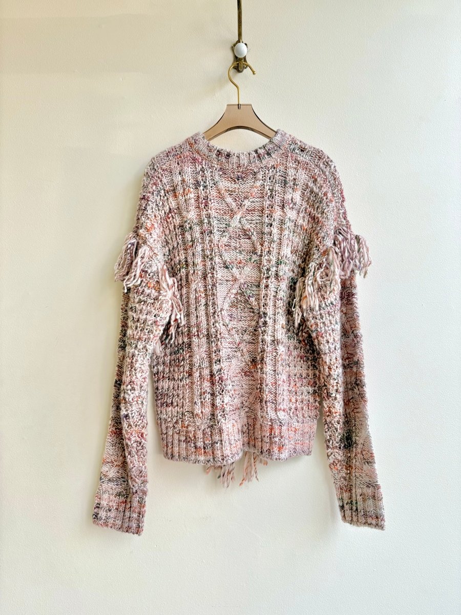 Joie | Blush, Mauve, & Orange Fringe Accent Sweater (Vintage) - Made X Hudson
