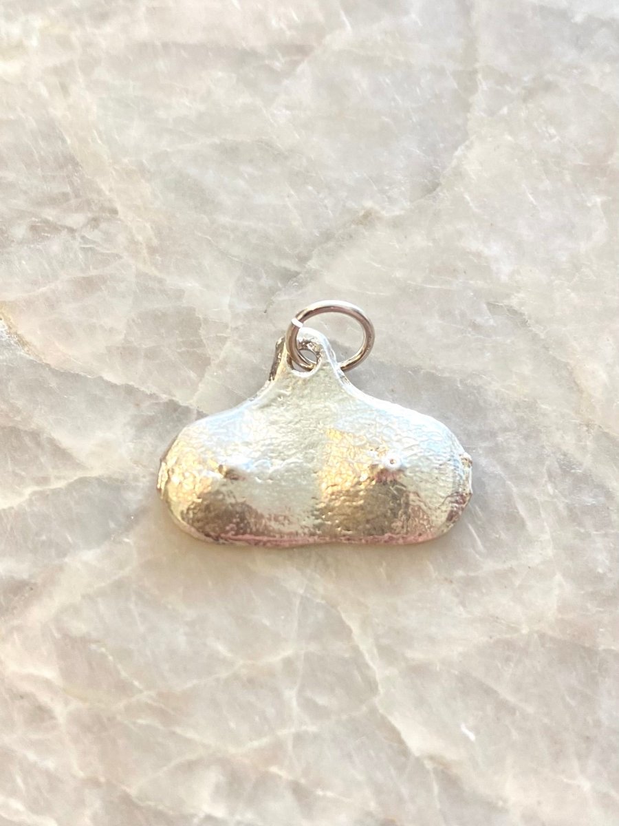 Solid Sterling Silver Boobies Charm Amulet - Made X Hudson