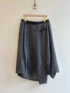 De Marchin | Charcoal Button Skirt (Vintage) - Made X Hudson