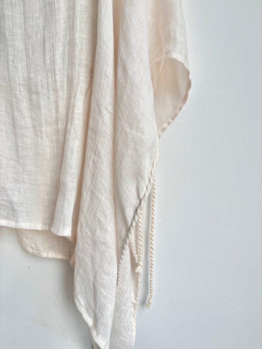 2D 100% Linen Adjustable Top w/ 7 Hand Spun Ties - Made X Hudson