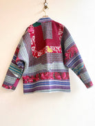 Reversible Ladhiya Quilted Jacket in Colors Deep Cyan, Mist Blue, Grey, Yellow & Purple, Ocher, Hibiscus, Teal - Made X Hudson