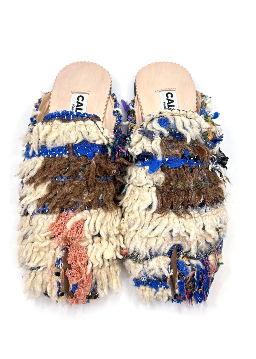 Tabi Babouche “Jett” Split Toe Flats In Colors Cream, Blue, Baby Pink, Brown (Size 38) - Made X Hudson