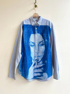 Cher Blue Sun Cyanotype Light Blue Button - Up Shirt (Reworked) - Made X Hudson