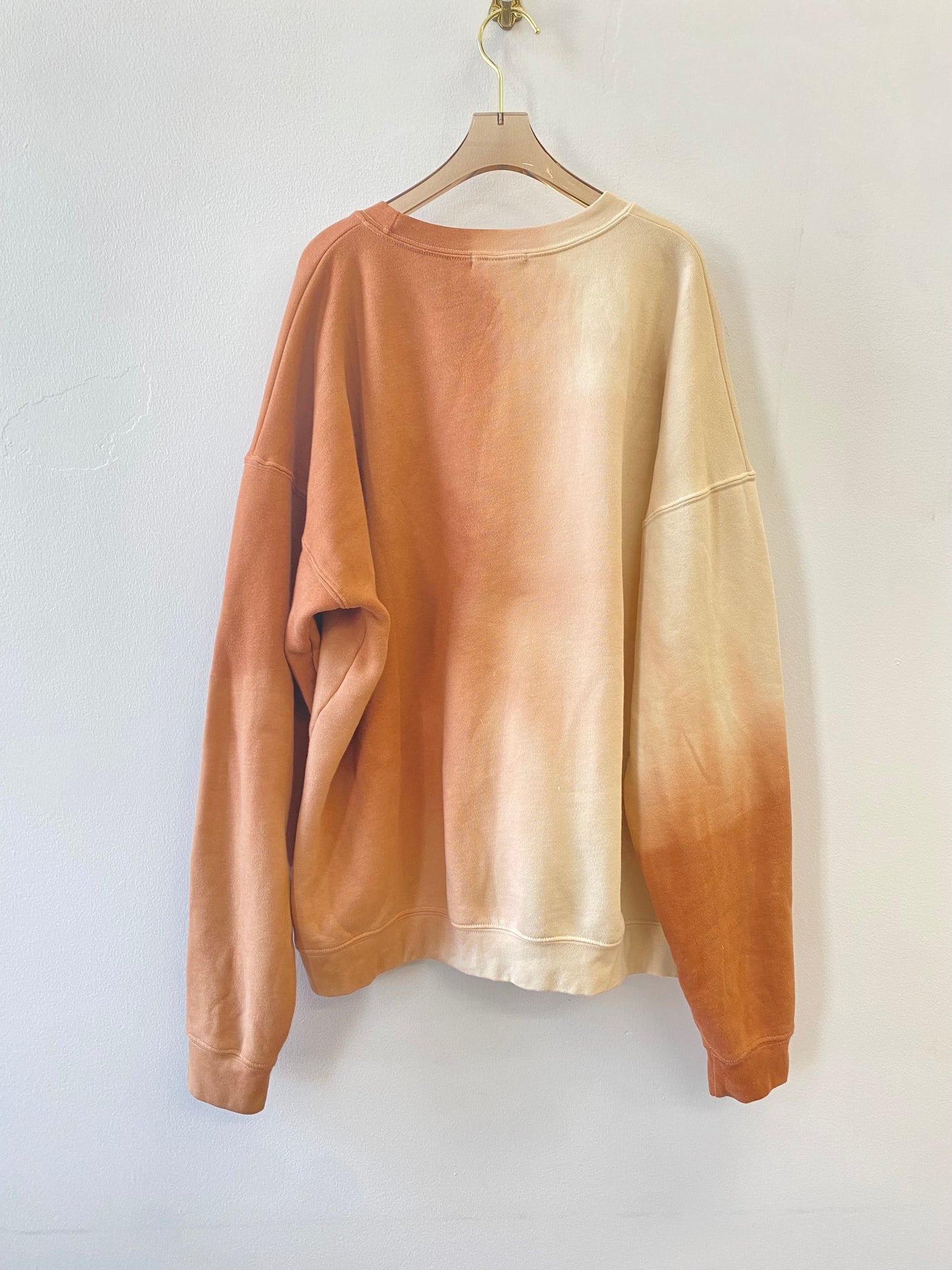 Rust Ombre Crewneck Sweater