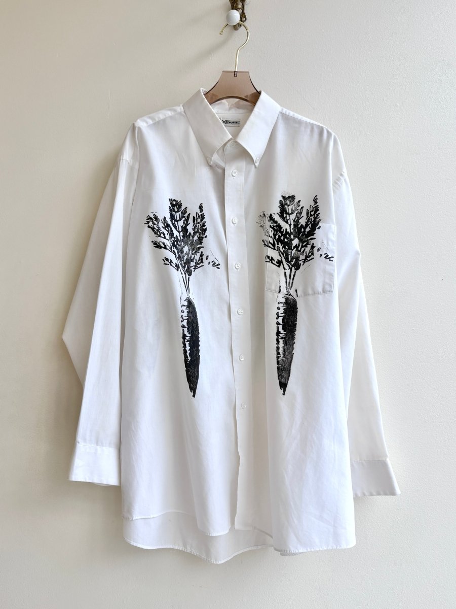 “Lowen” Carrot Print Shirt (Reworked) - Made X Hudson