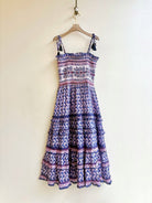 Alicia Bell | Purple & Pale Pink Floral Tier Dress (Vintage) - Made X Hudson