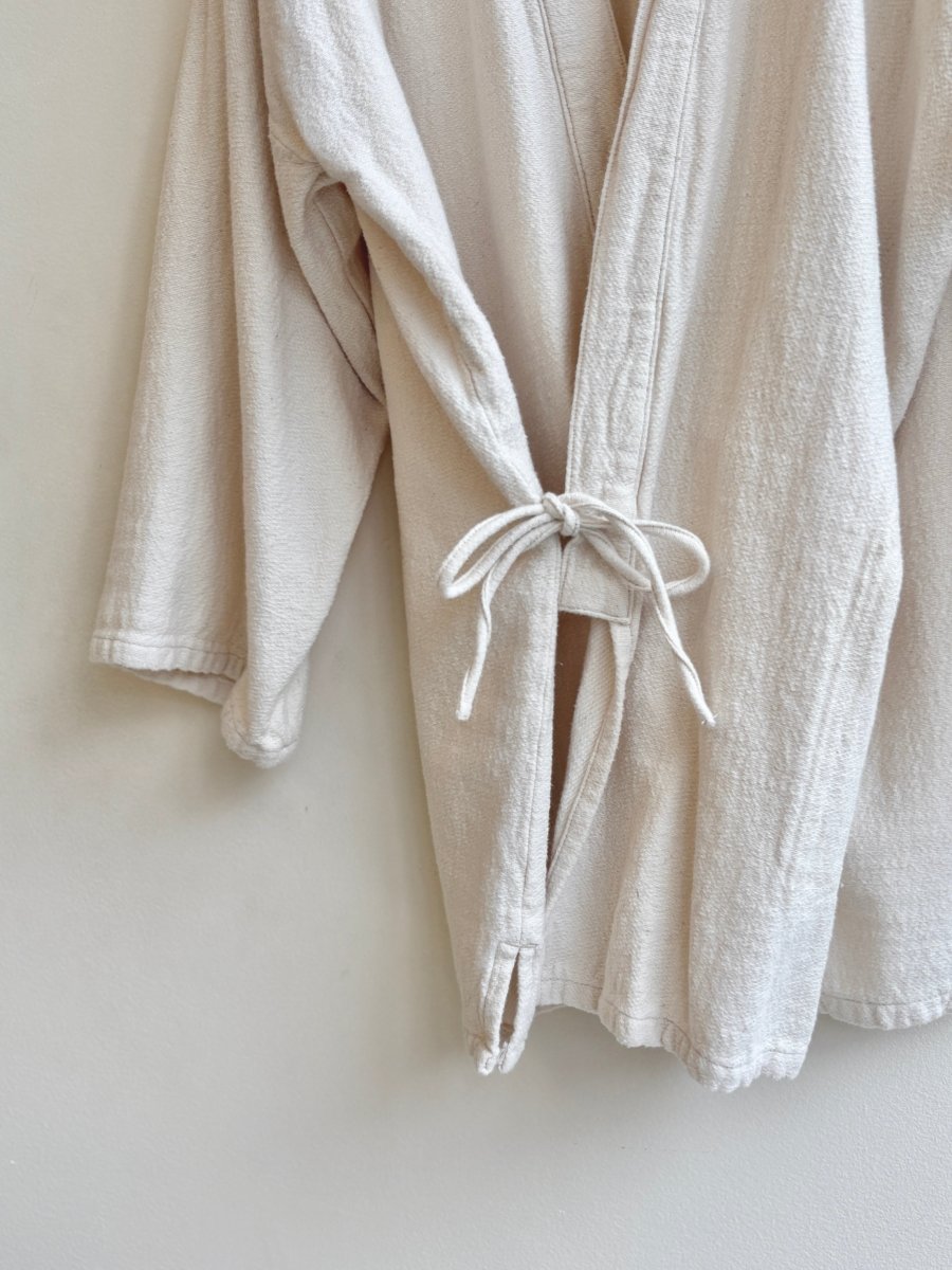 Or Slow | Natural Denim Wrap Jacket (Vintage) - Made X Hudson