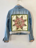 Denim Jacket with Patchwork (Quilted Star) - Made X Hudson