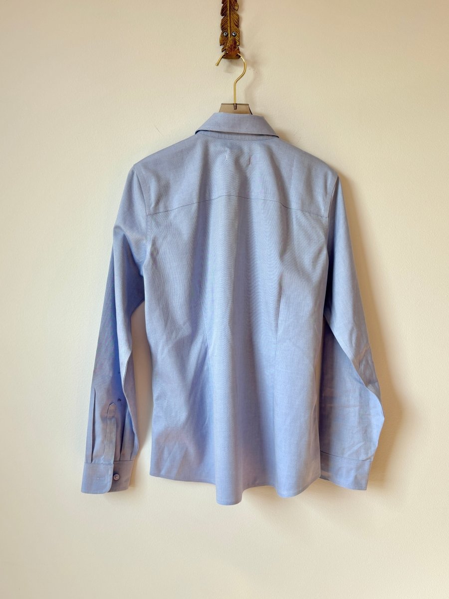 Blue Low Print Carrot Shirt (Reworked) - Made X Hudson