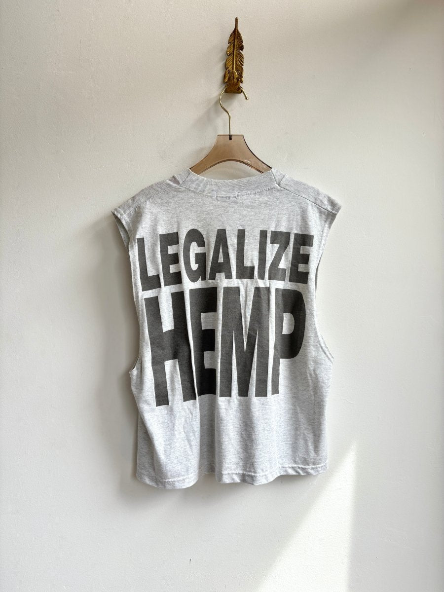 Cropped Legalize Sleeveless Tee (Reworked) - Made X Hudson