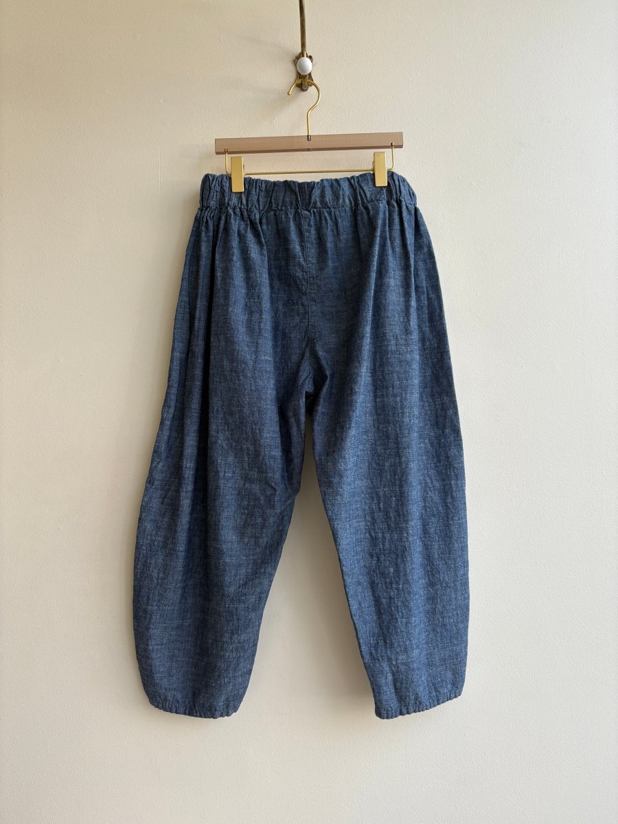 Dark Chambray Blue Hemp - Cotton Studio Pant - Made X Hudson
