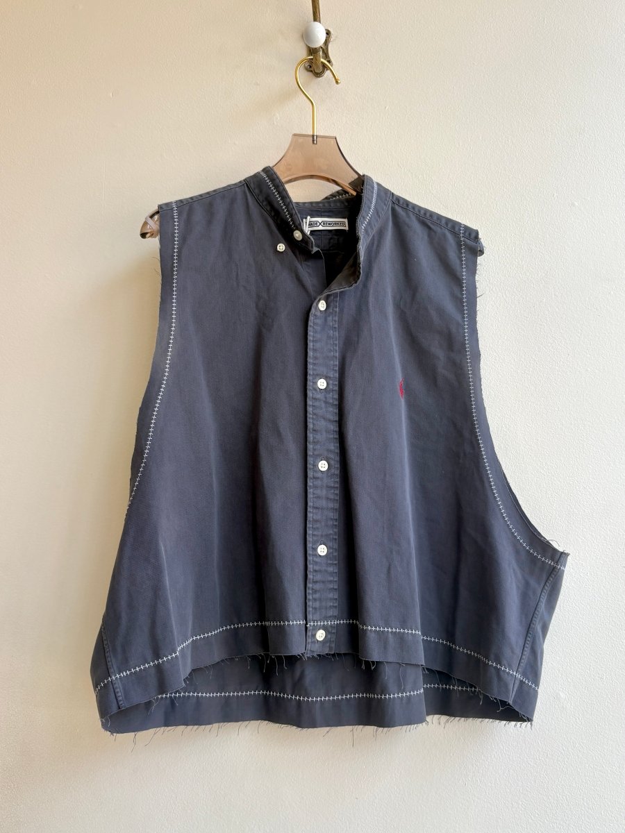 The Valley Shirt Sleeveless Grey Tank (Reworked) - Made X Hudson