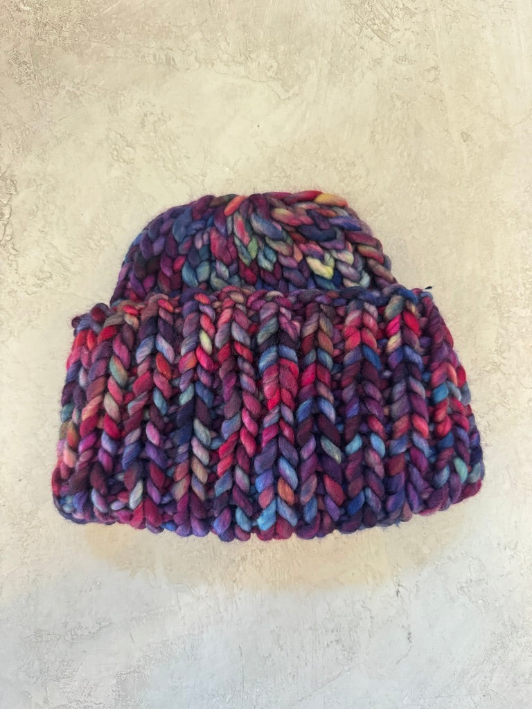 Variegated Roving Wool Hat - Made X Hudson