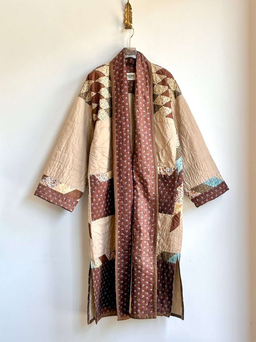 Brown & Tan Lone Star Heirloom Quilt Duster - Made X Hudson