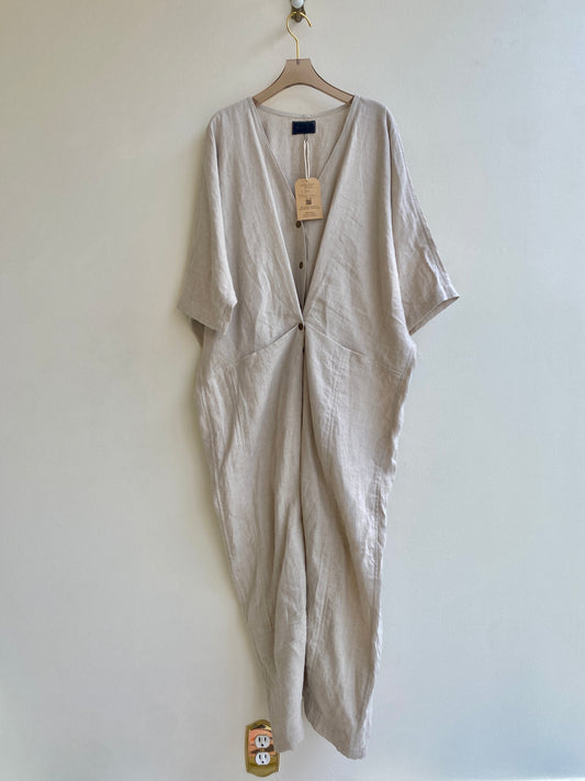 Enkyu Oat Linen Jumpsuit