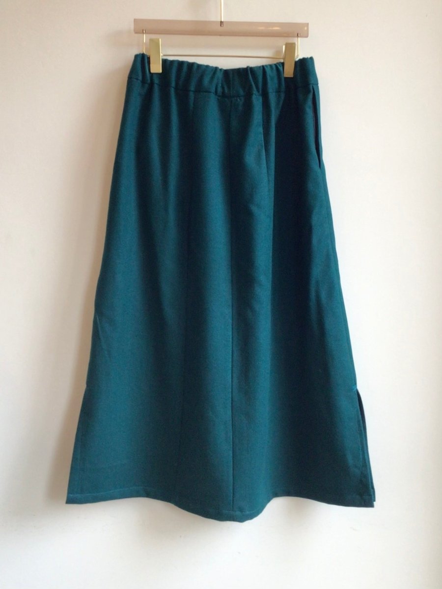 Peacock Blue Zero Waste Skirt - Made X Hudson