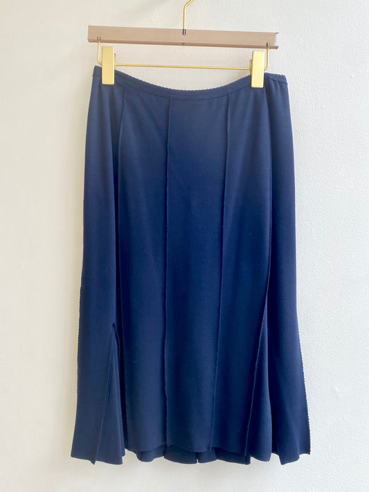 Navy Blue Bell Skirt