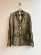 Soft Moss and Fern Relaxed Blazer | Hand Dyed (Reworked) - Made X Hudson