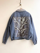 Sycamore Denim Jacket with Sherpa Lining | Hand Painted (Reworked) - Made X Hudson