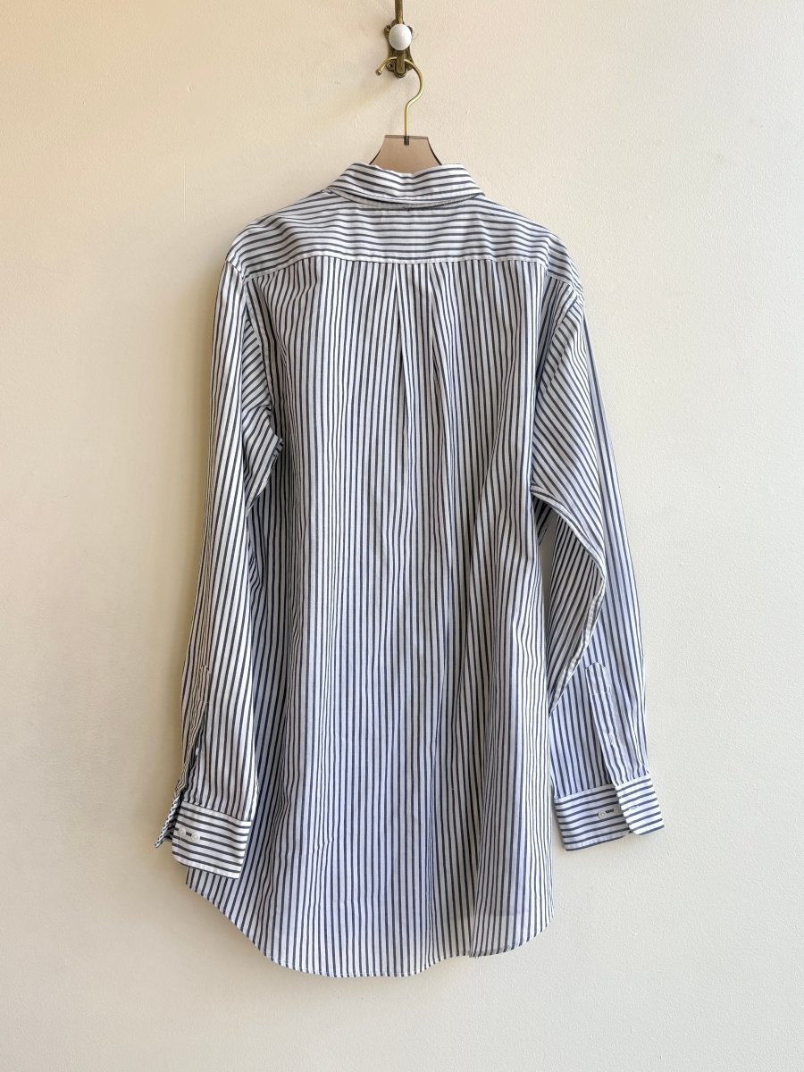 “Ricky” Grey Stripe Carrot Print Shirt (Reworked) - Made X Hudson