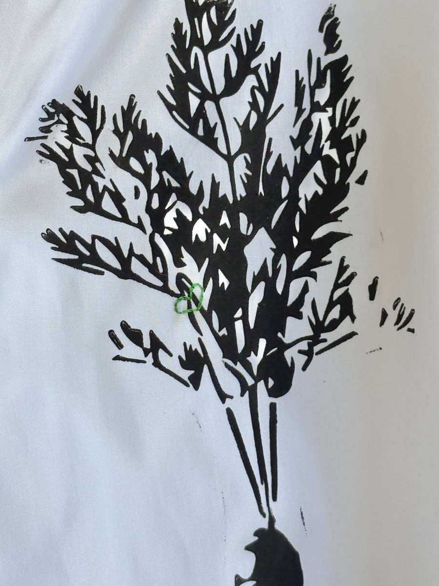 Carrot & Hearts Embroidered Carrot Shirt (Reworked) - Made X Hudson