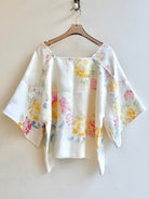 Soft Pastel Floral Jacquard with Square Neck | Picnic Top - Made X Hudson