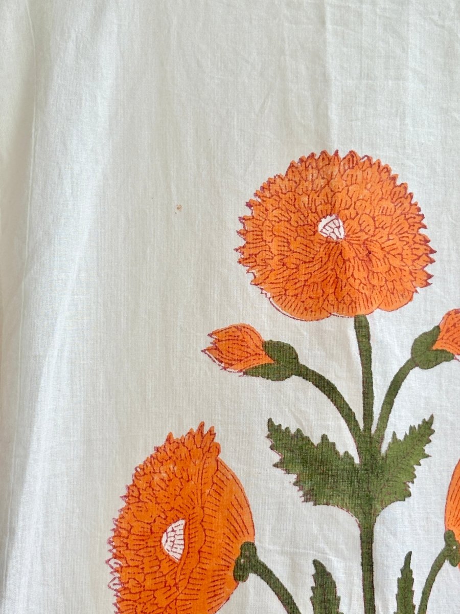 Marigold Printed Cotton Tunic (Vintage) - Made X Hudson