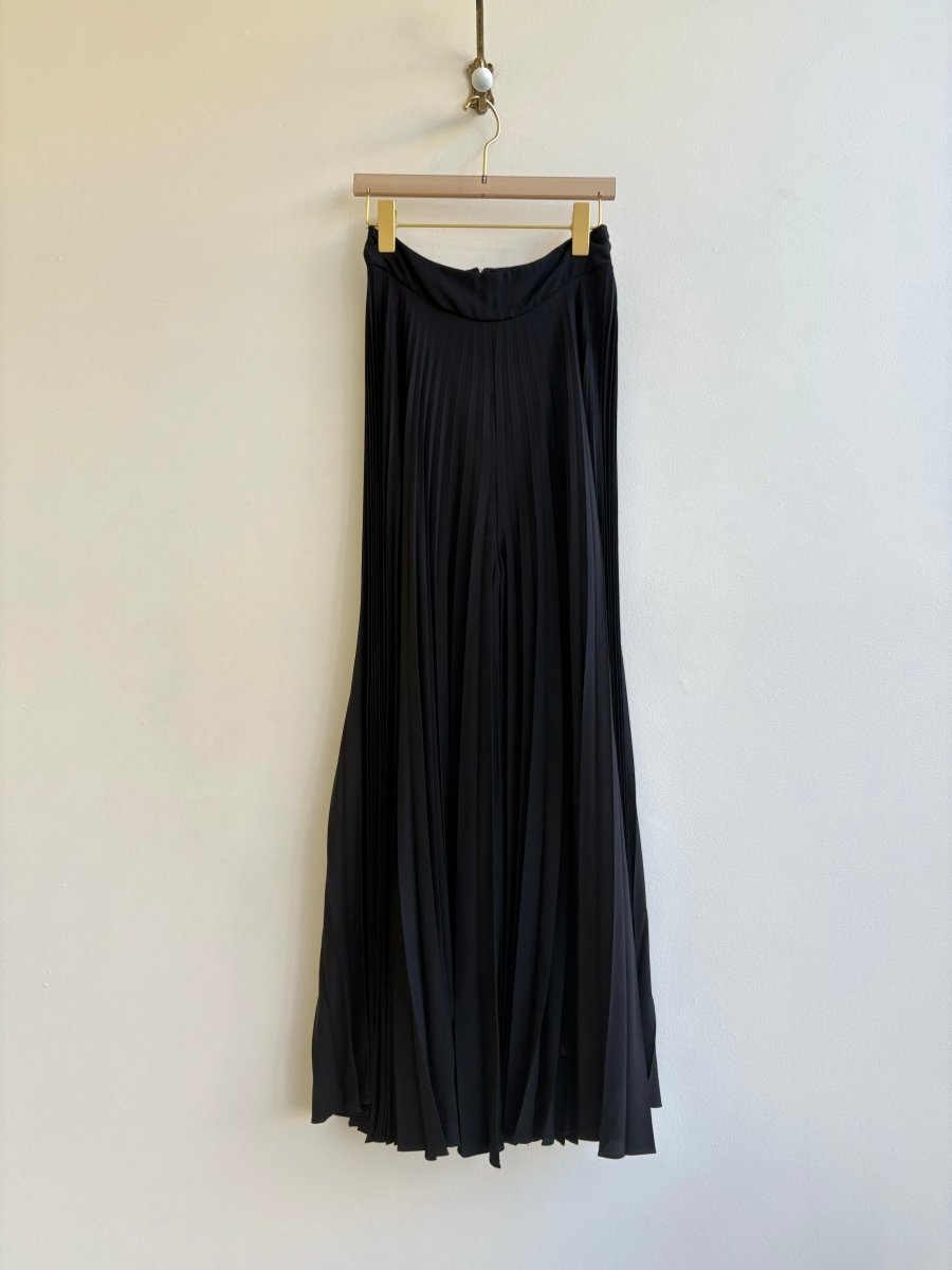 Accordion Pleated Black Pants (Vintage) - Made X Hudson