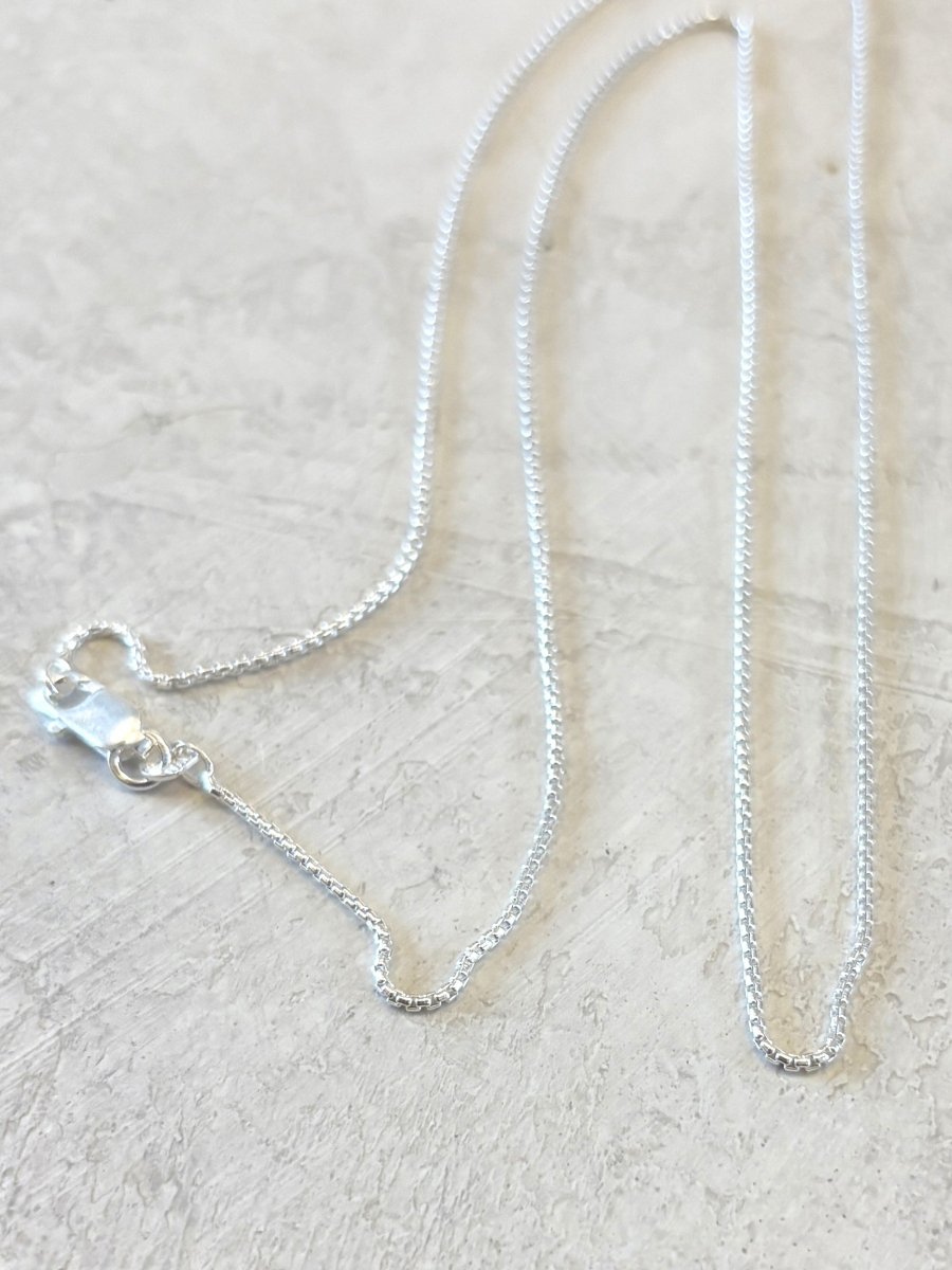 Solid Silver Box Chain (20" Length) - Made X Hudson